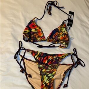Fashion Nova Colorful Abstract Bikini